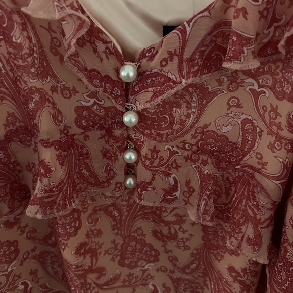 Express Pink Ruffled Camisole - Picture 3 of 4